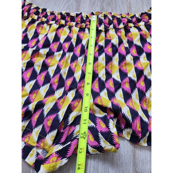 Anthropologie Easy Traveler Shorts Multicolor Elastic Waist Pockets Flowy Boho L - Picture 8 of 10